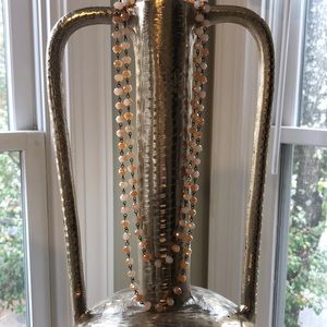 Quartz long beaded necklace (like new)